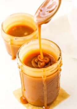 Overhead image of Salted Caramel Sauce