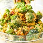image of Buffalo Broccoli Salad in bowl