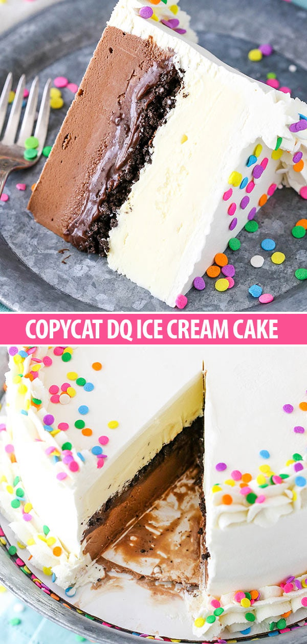 ice cream cake collage