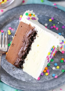 Image of slice of Copycat DQ Ice Cream Cake