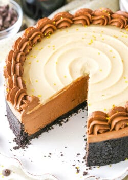 No Bake Baileys Chocolate Cheesecake image