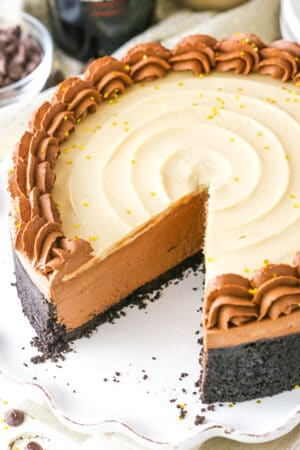 No Bake Baileys Chocolate Cheesecake image