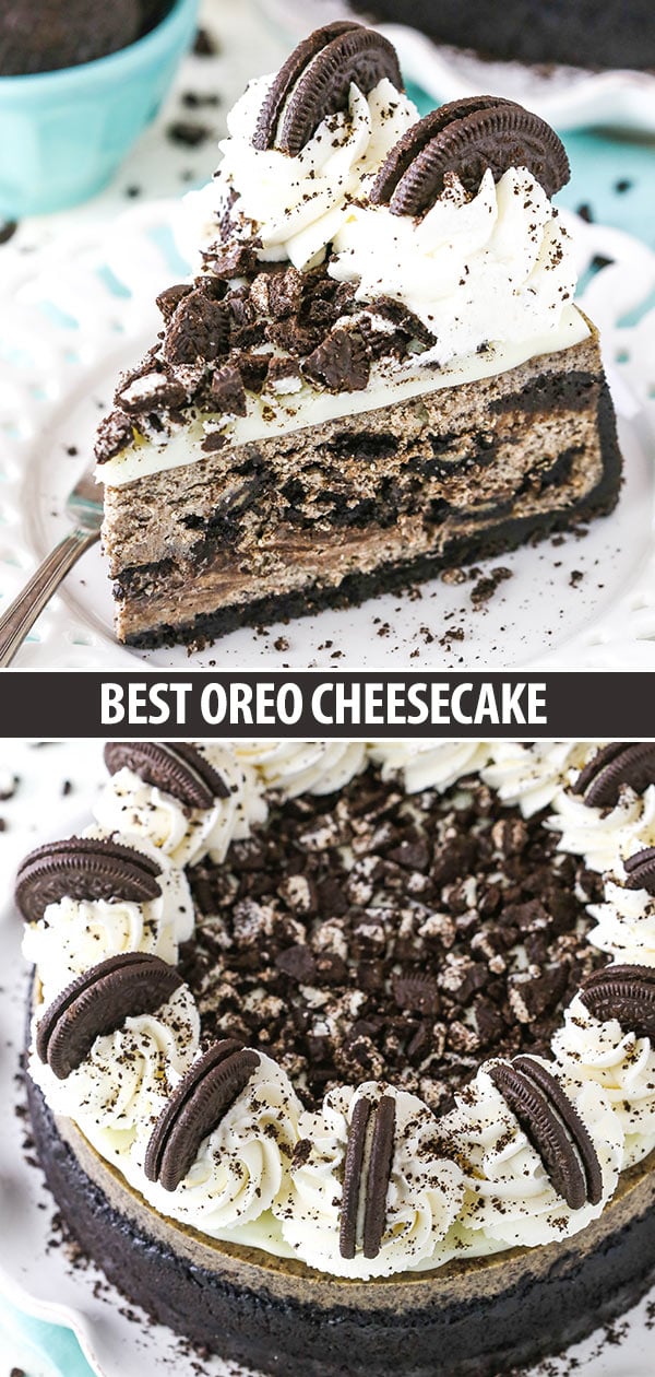 Best Oreo Cheesecake collage for Pinterest