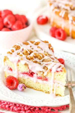 Raspberry Rose Coffee Cake Recipe | Life, Love and Sugar
