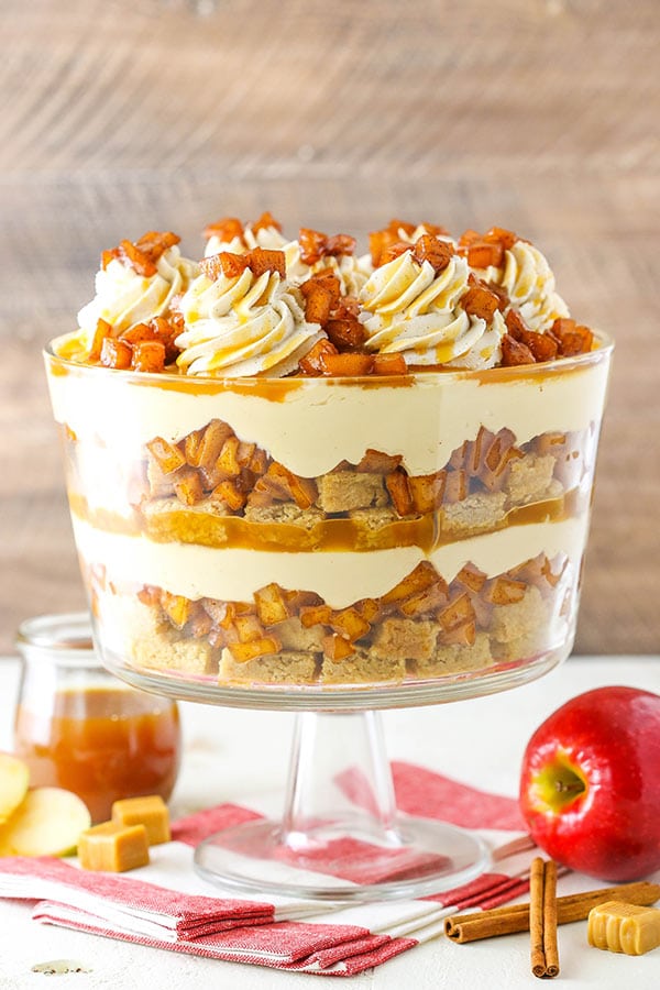 Trifle side view