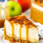 Caramel Apple Cheesecake slice