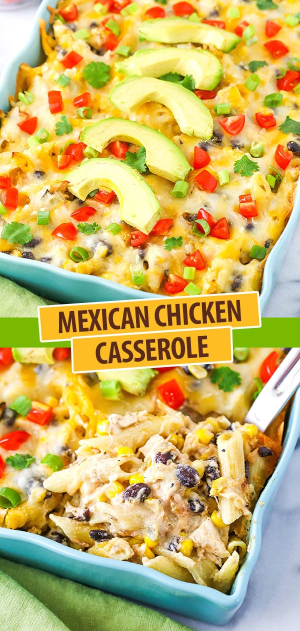 Mexican Chicken Casserole collage
