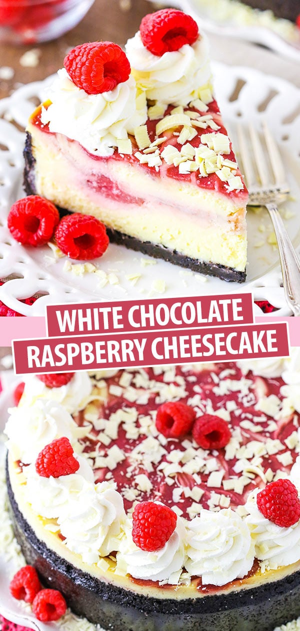 White Chocolate Raspberry Cheesecake With Cookie Crust