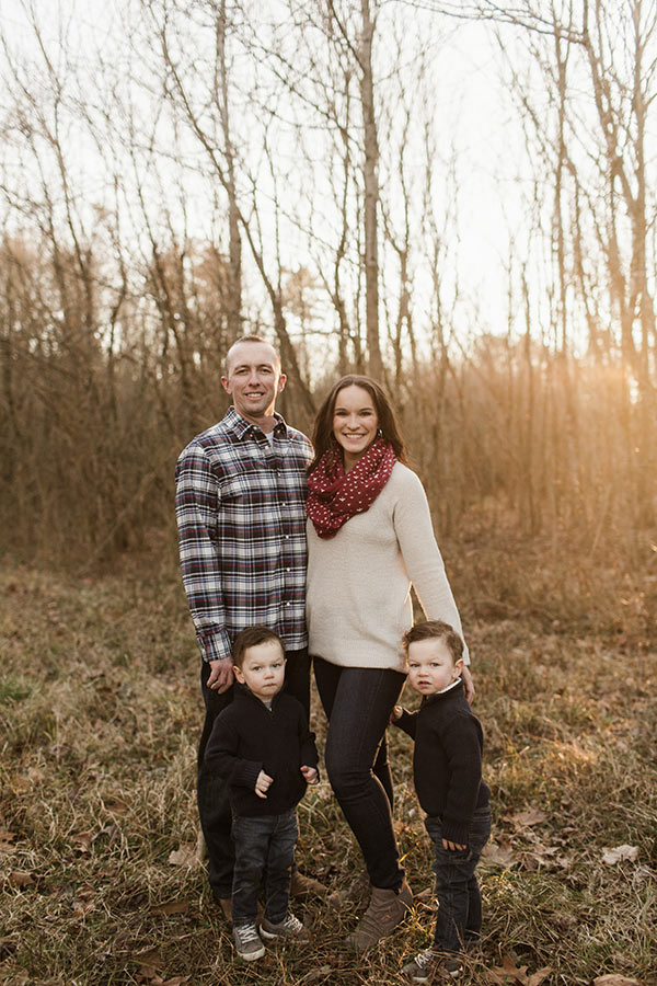 image of whole family standing