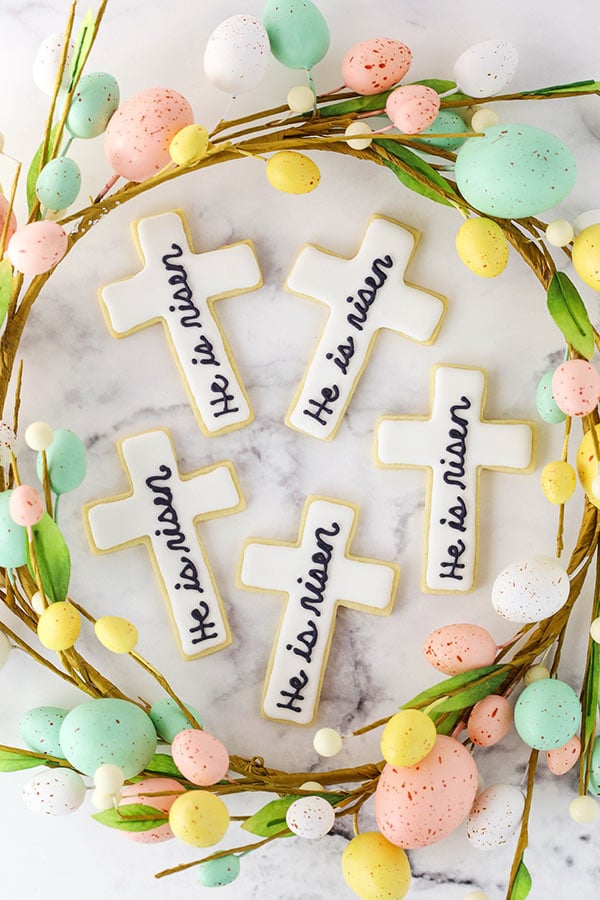 easter cutout cookies