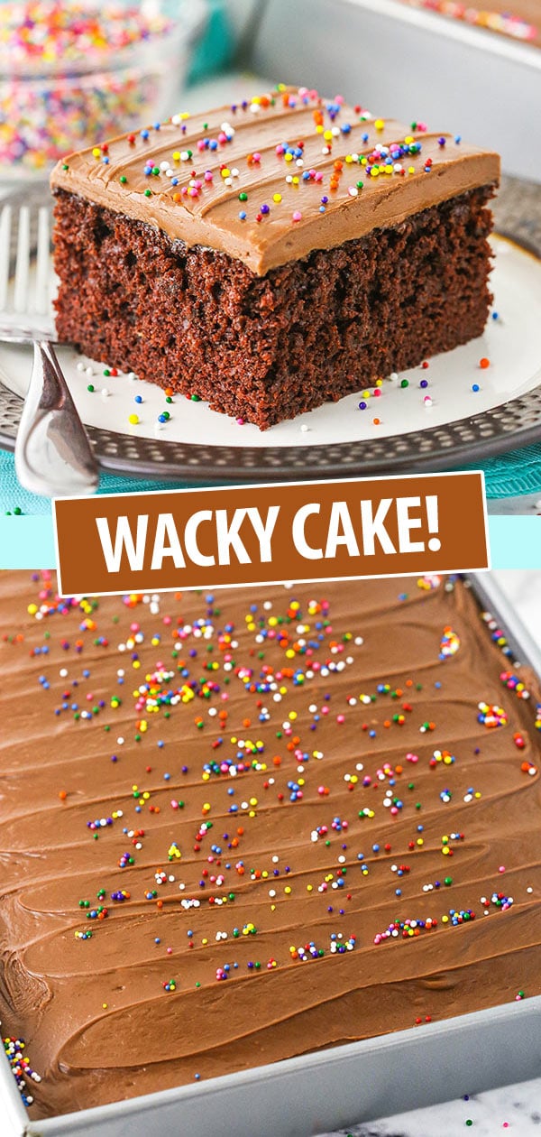 wacky cake pinterest collage