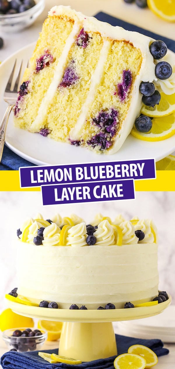 Lemon Blueberry Layer Cake Live Love And Sugar