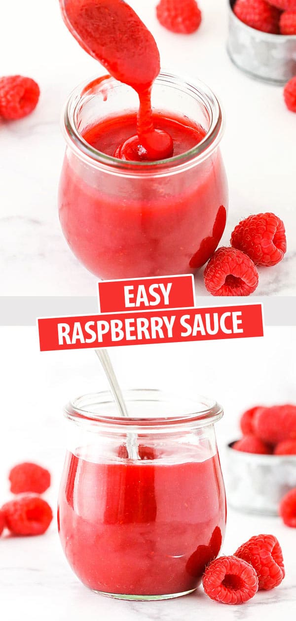 Easy Raspberry Sauce - Life Love and Sugar