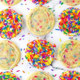 Twelve Sprinkle Sugar Cookies