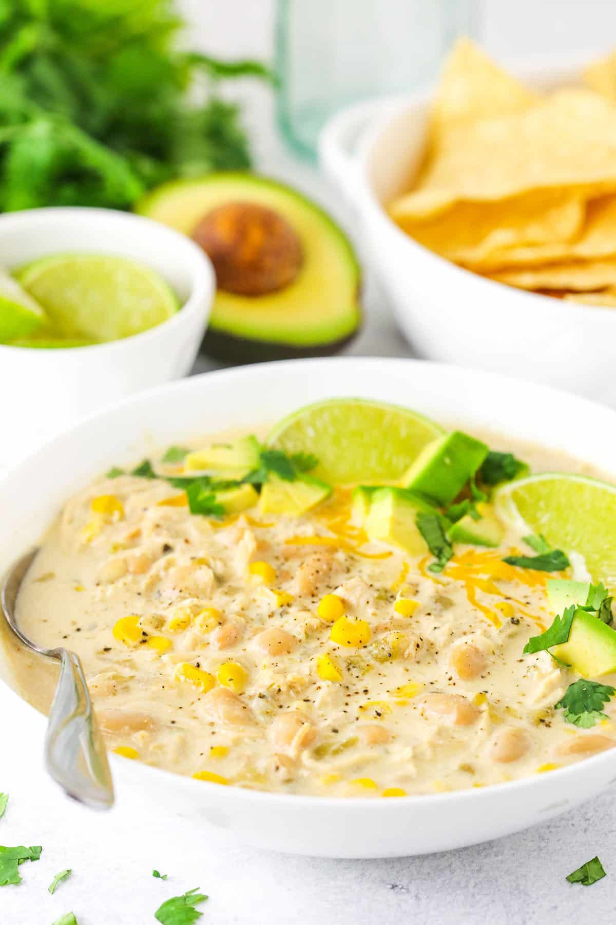 Instant Pot White Chicken Chili - The Best White Chicken Chili Recipe!