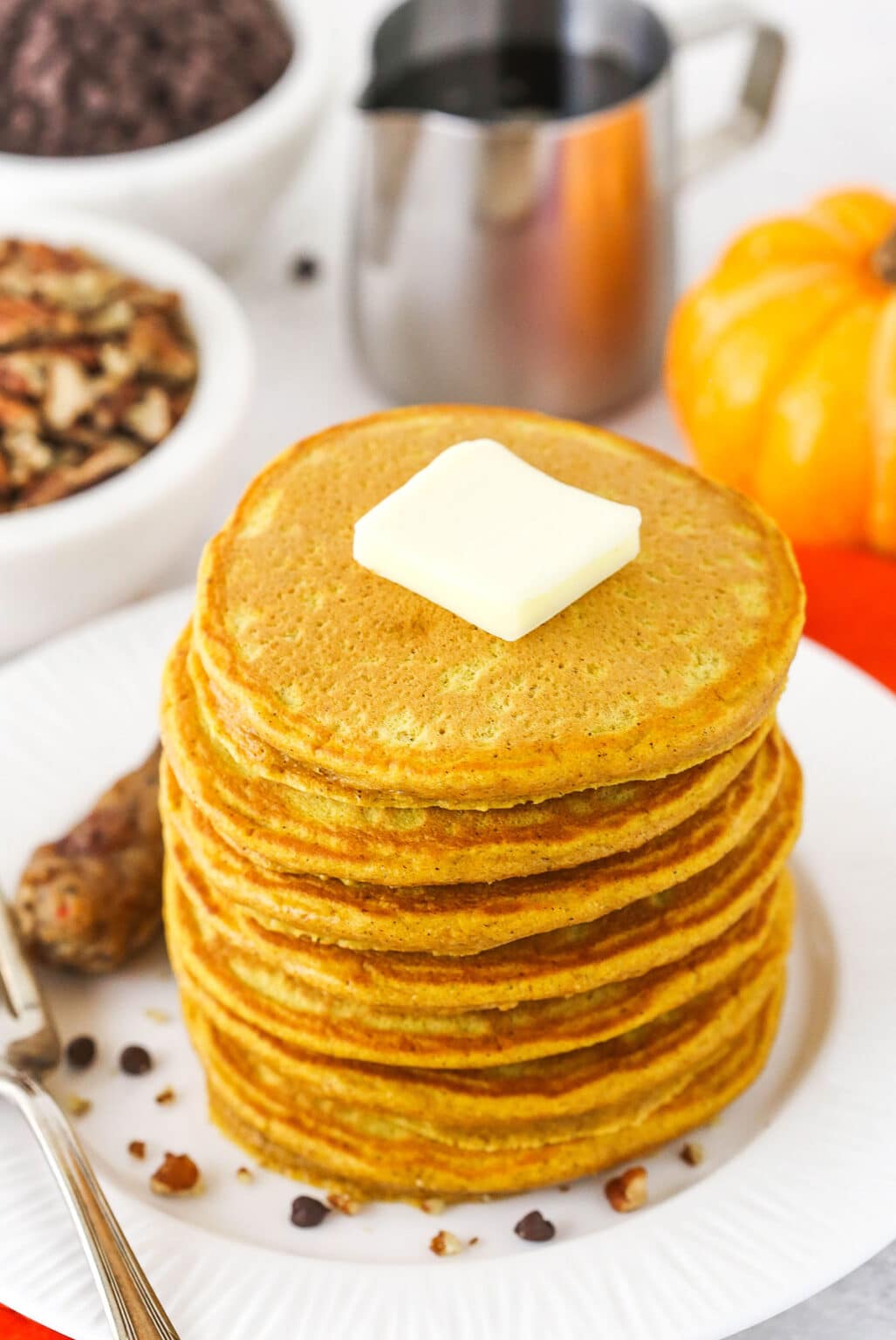 Fluffy Pumpkin Pancakes Recipe Life Love & Sugar