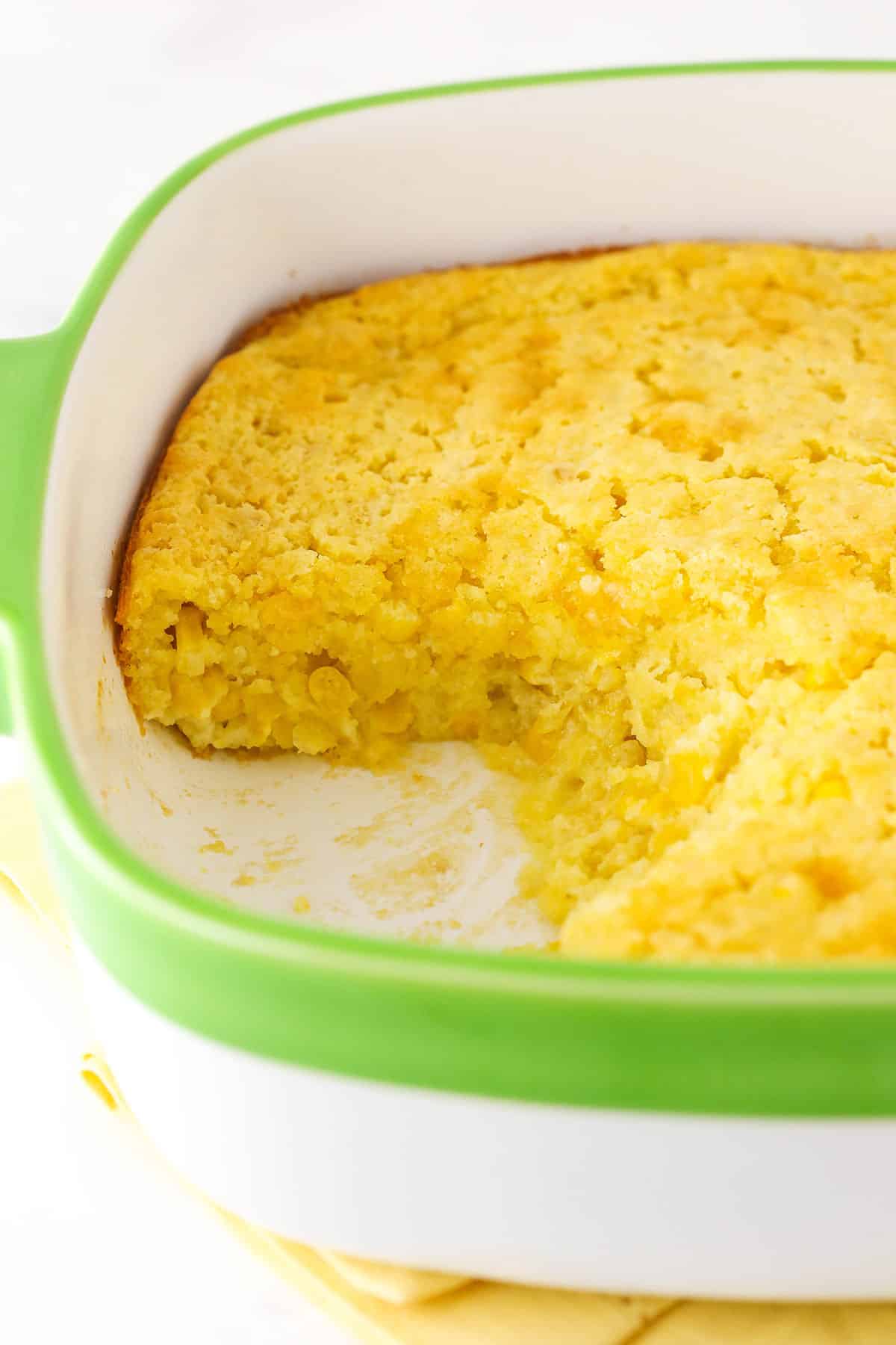 Creamy Homemade Cornbread in a Pan