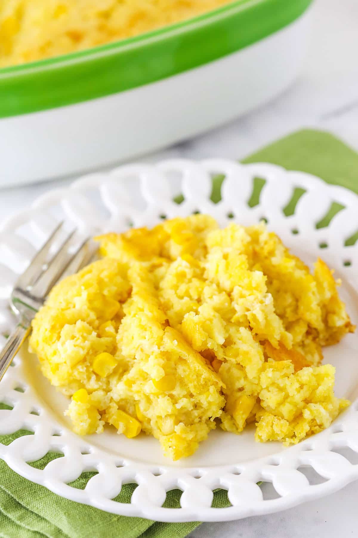 A Plate Full of the Best Cornbread Casserole