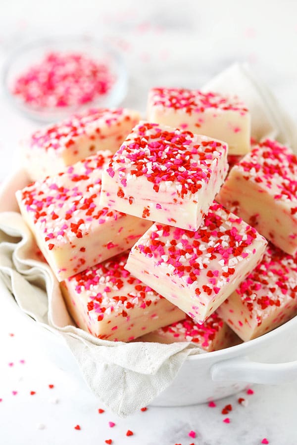 Valentine's Day Sugar Cookie Fudge