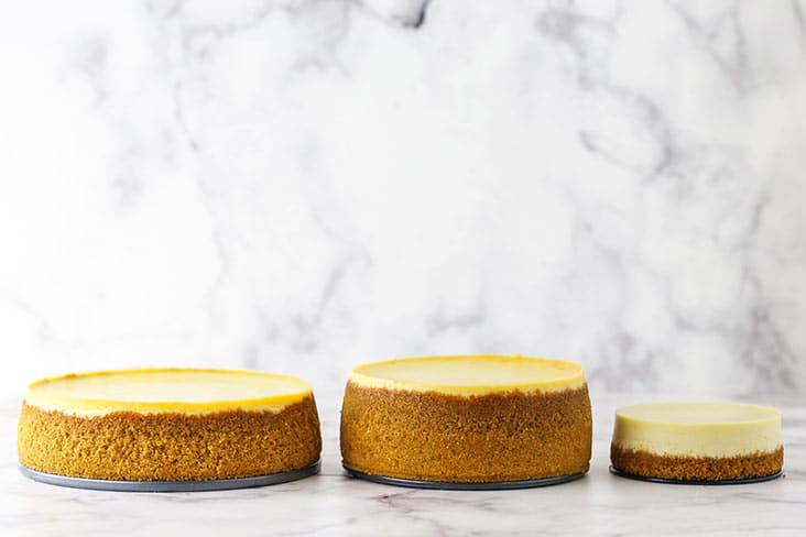 Guide to Adjusting Cheesecake Sizes - Life Love and Sugar