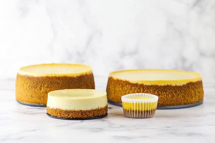 Guide to Adjusting Cheesecake Sizes - Life Love and Sugar