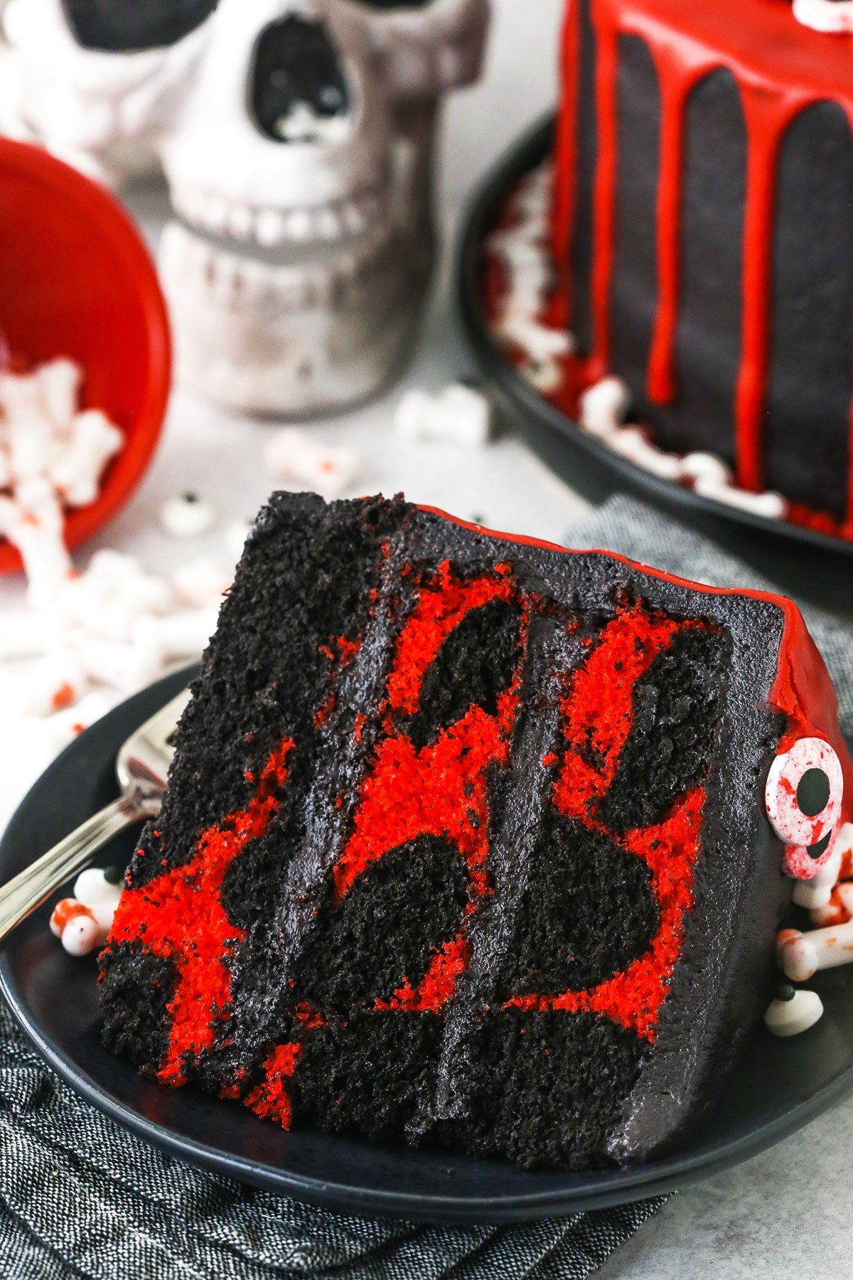 Spooky Halloween Marble Cake