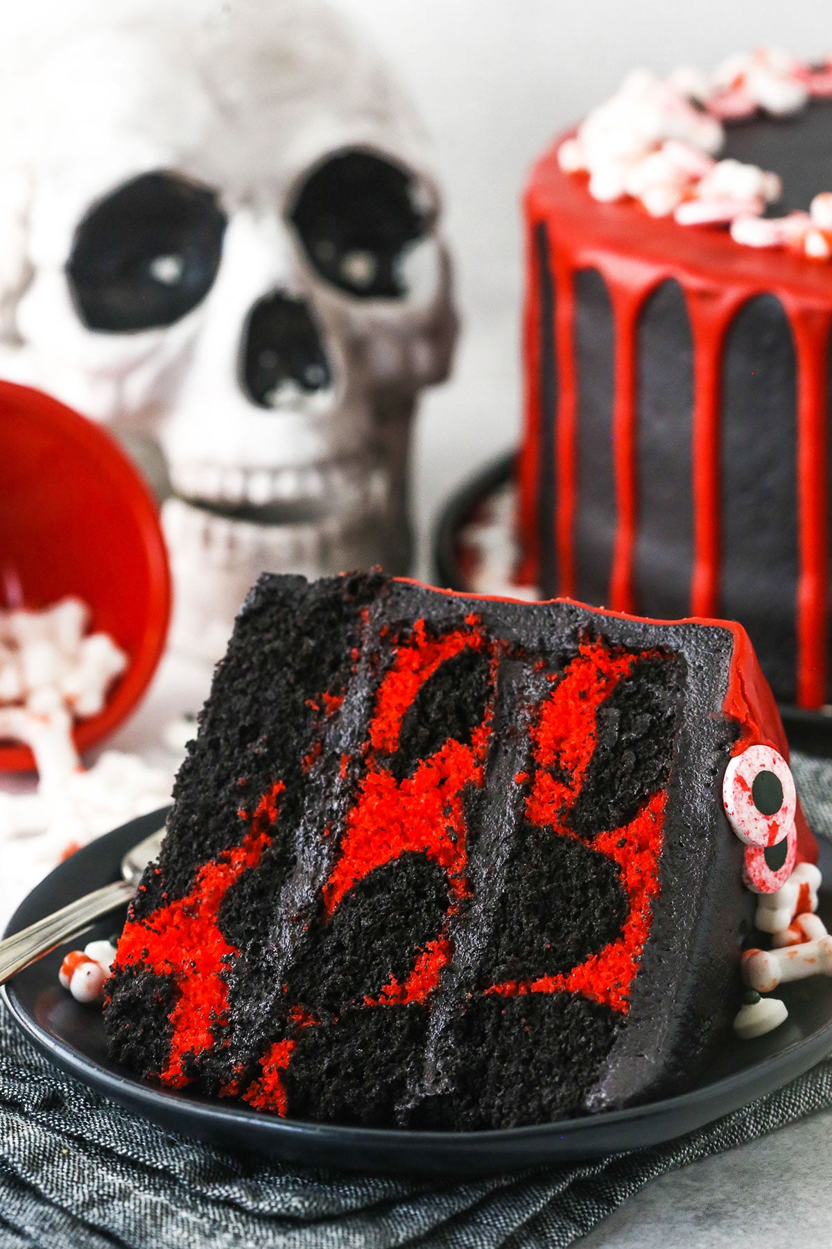 Spooky Halloween Marble Cake - Life Love and Sugar