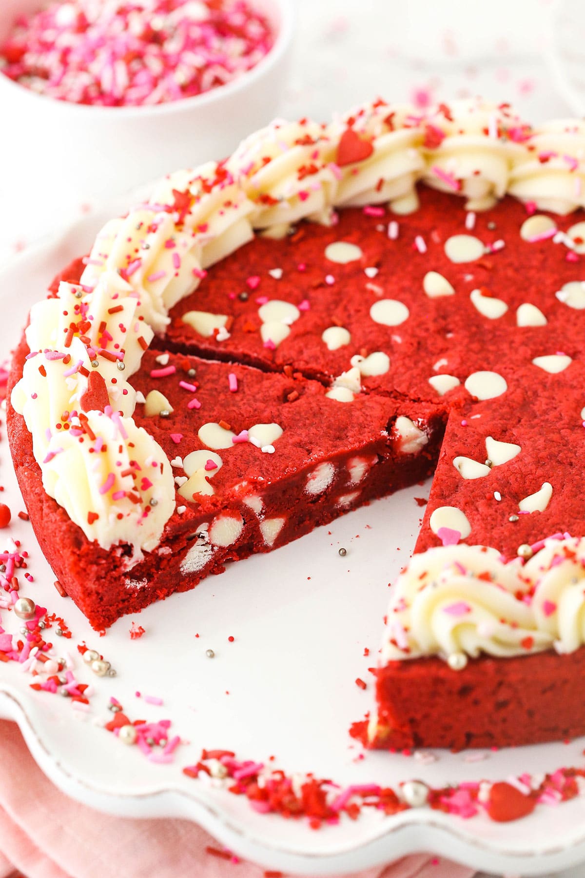 Red Velvet Cookie Cake