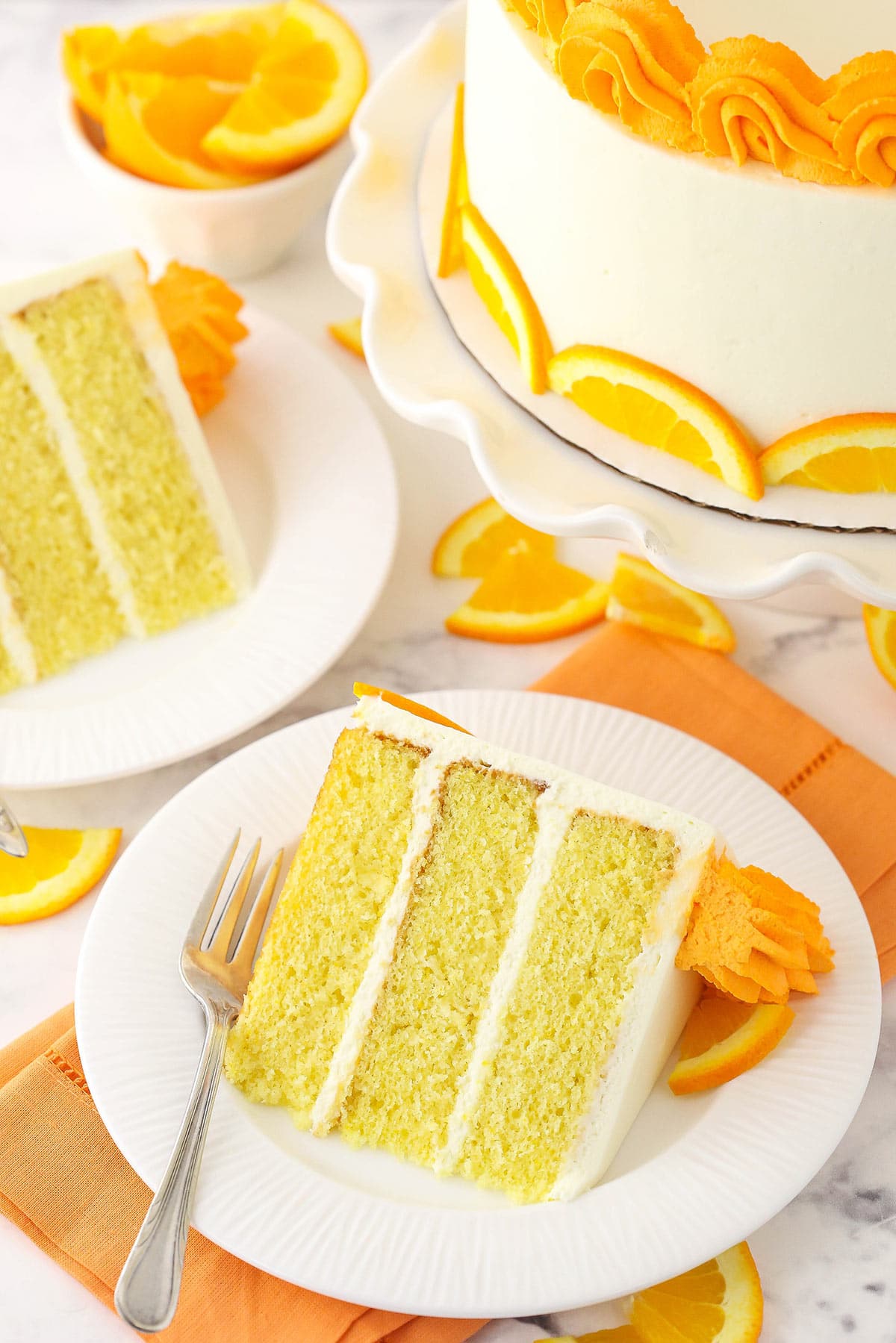 Orange cake with almond buttercream | Tesco Real Food