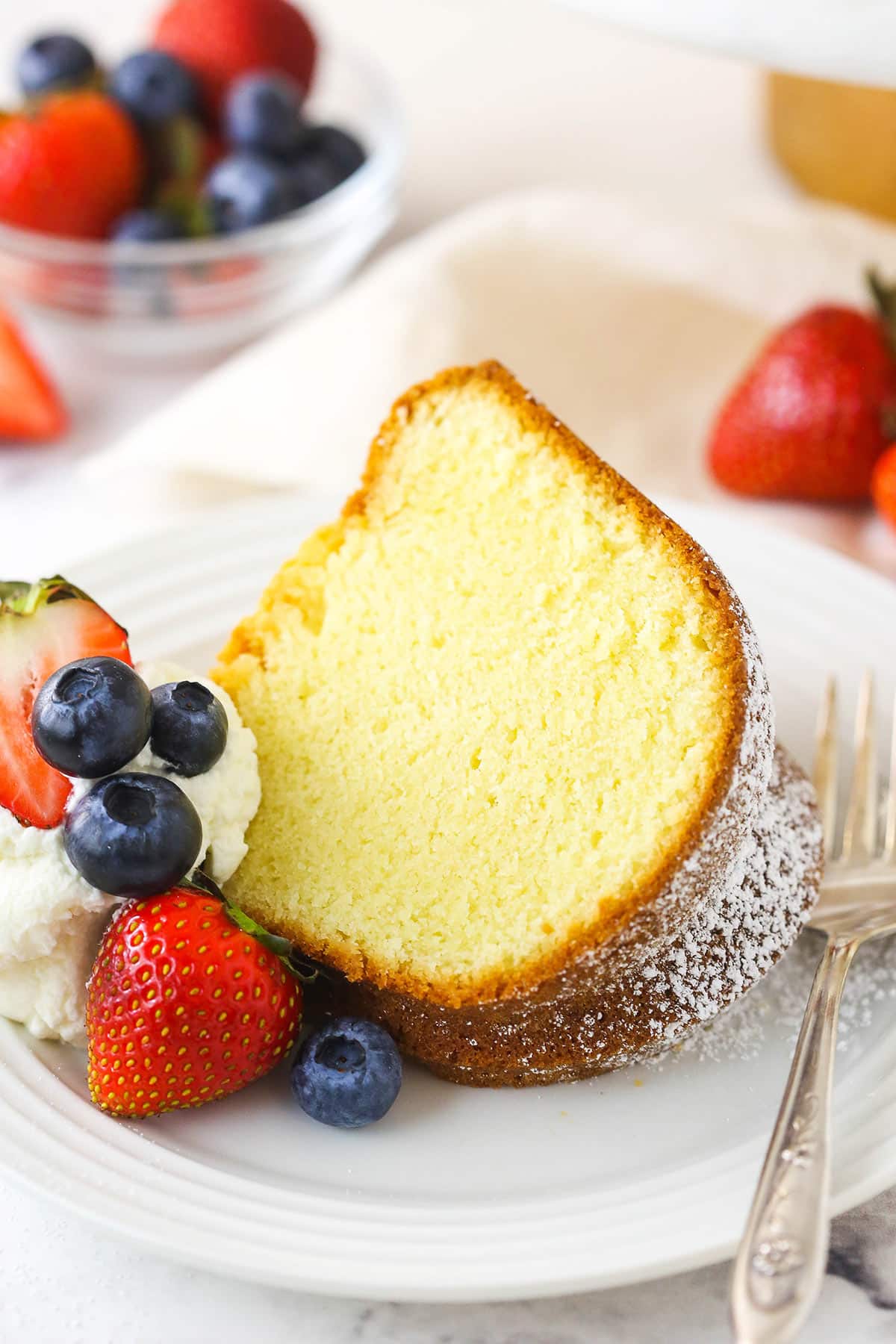 Lemon Pound Cake Lightened-Up - Eat Yourself Skinny