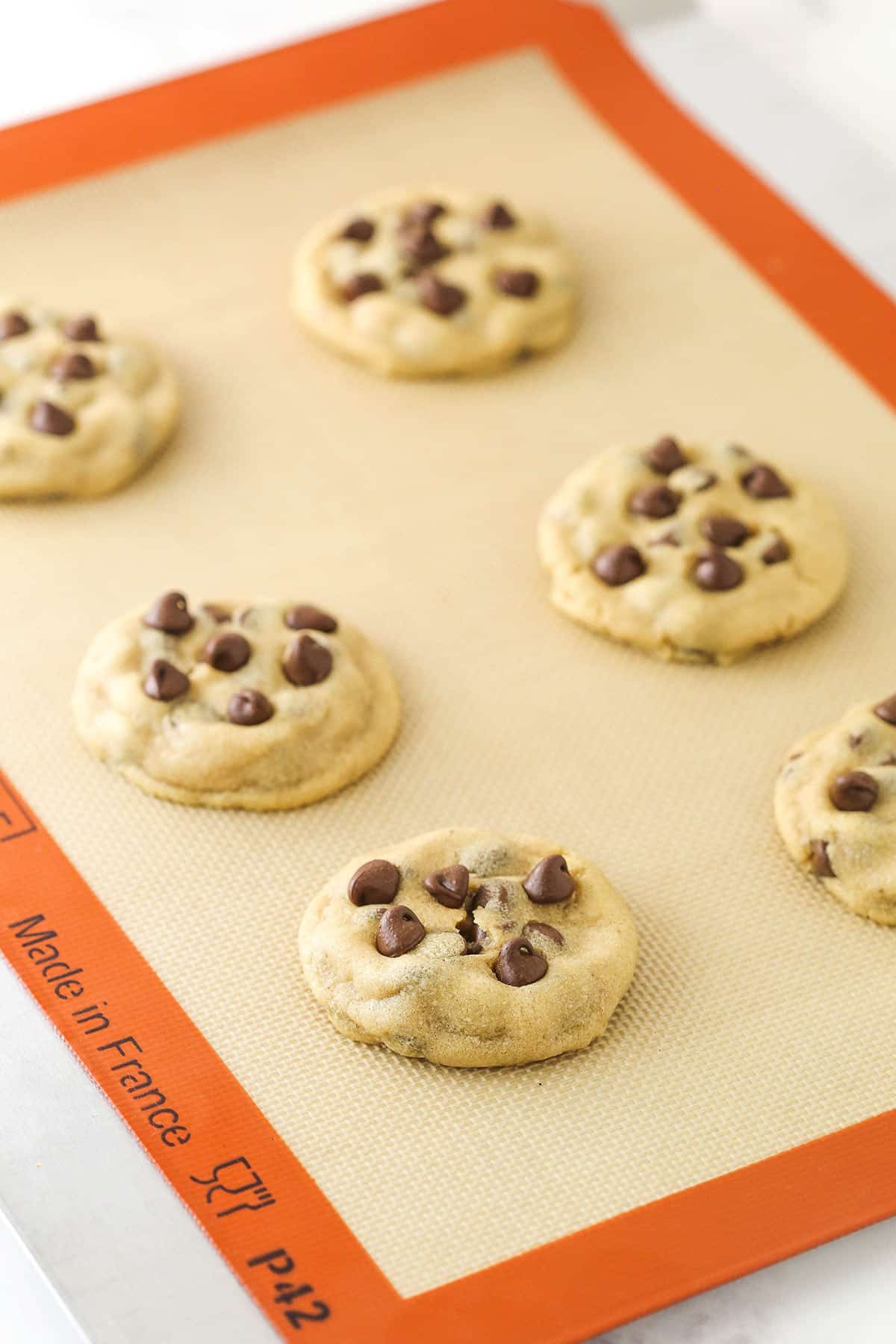 Cooked peanut butter chocolate chip cookies