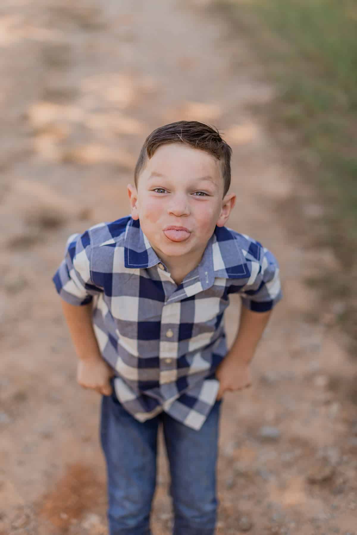 brooks sticking his tongue out