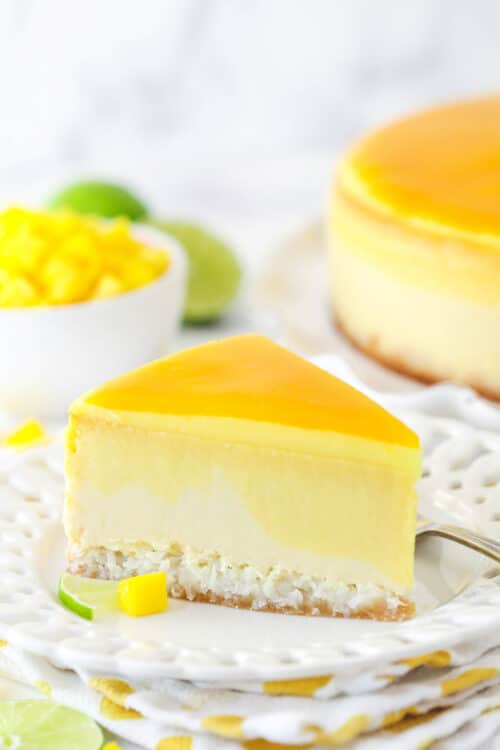 Mango Key Lime Cheesecake - Life Love and Sugar