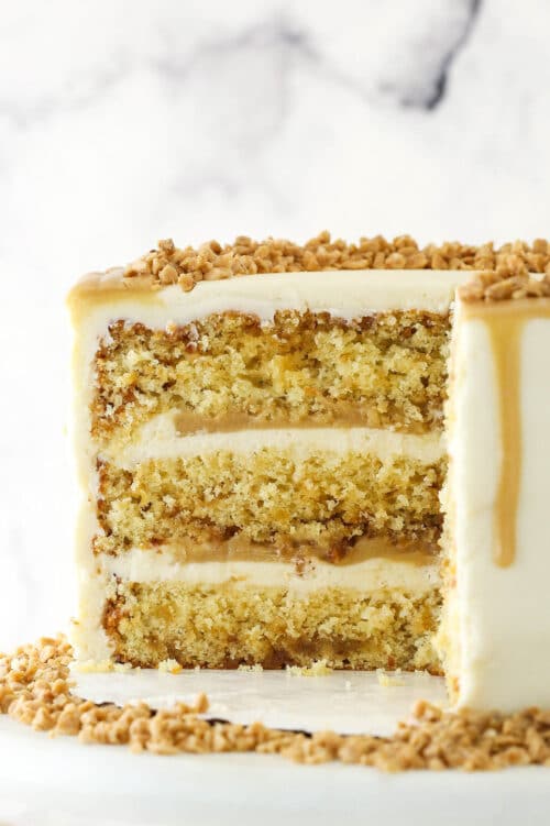 Toffee Crunch Layer Cake Life Love and Sugar