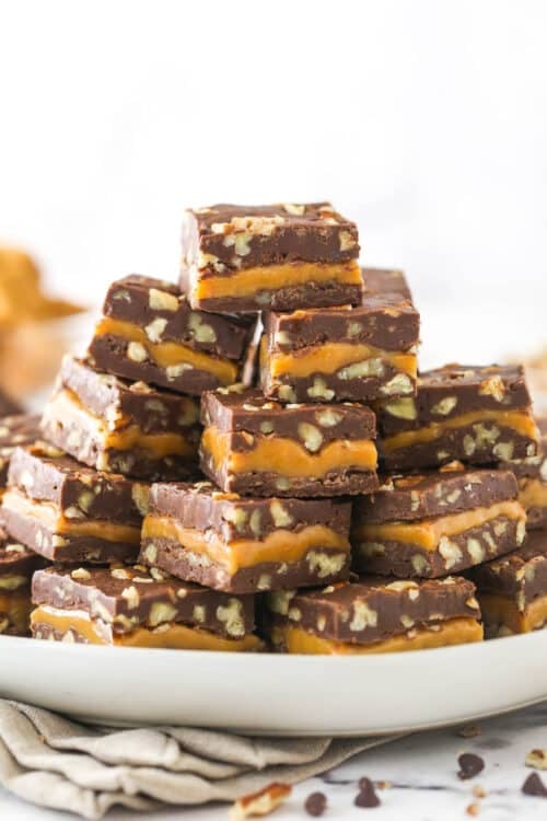 Easy Caramel Pecan Turtle Fudge Life Love and Sugar