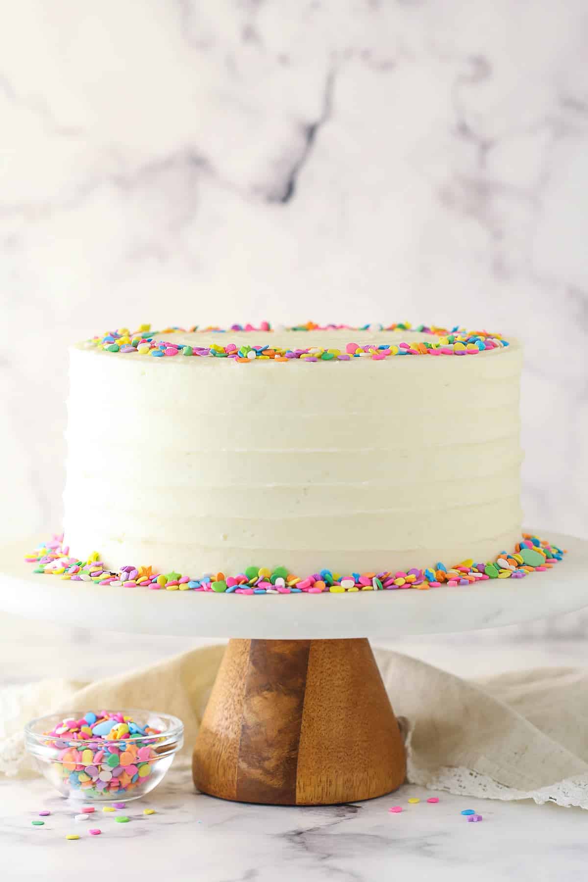 Moist Vanilla Layer Cake Recipe Life Love and Sugar