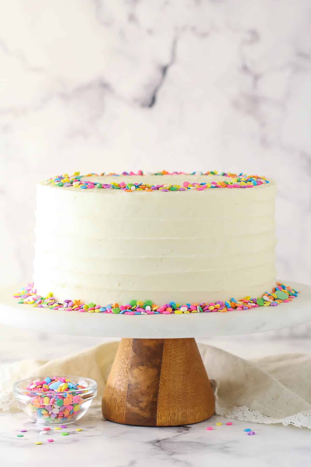 The Best Vanilla Cake Recipe - Sugar Spun Run