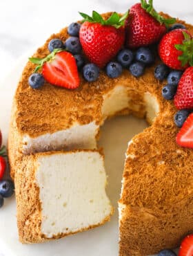 Angel Food Cake Loaf Recipe (perfect for shortcakes!) - Dinner