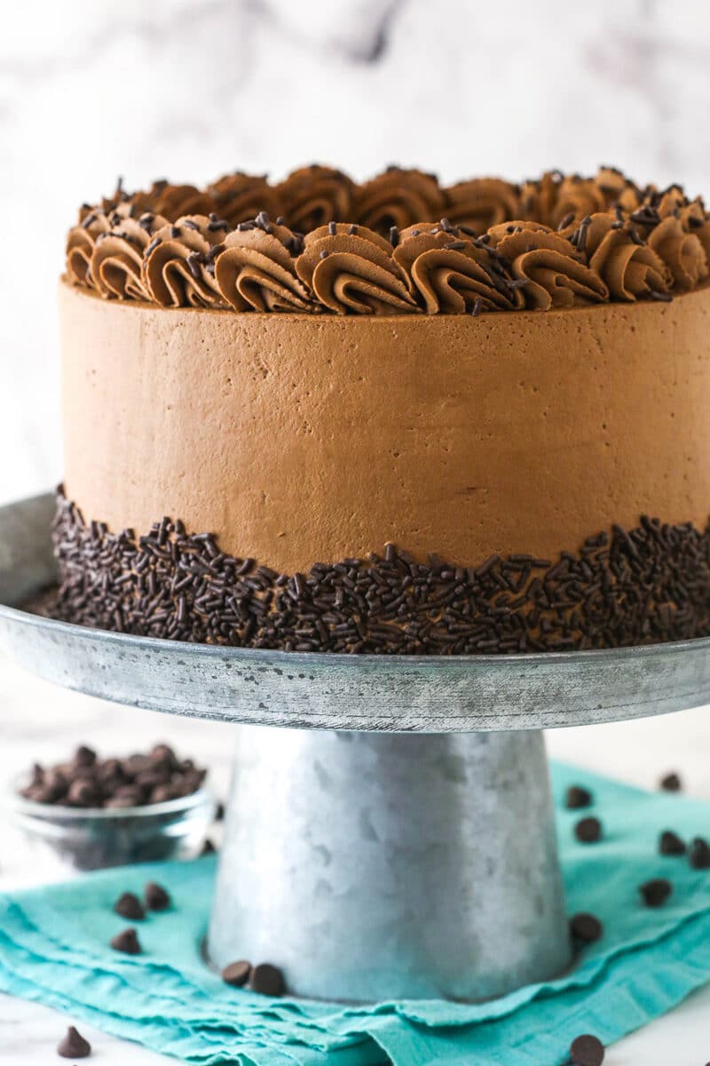 Chocolate shop mousse frosting