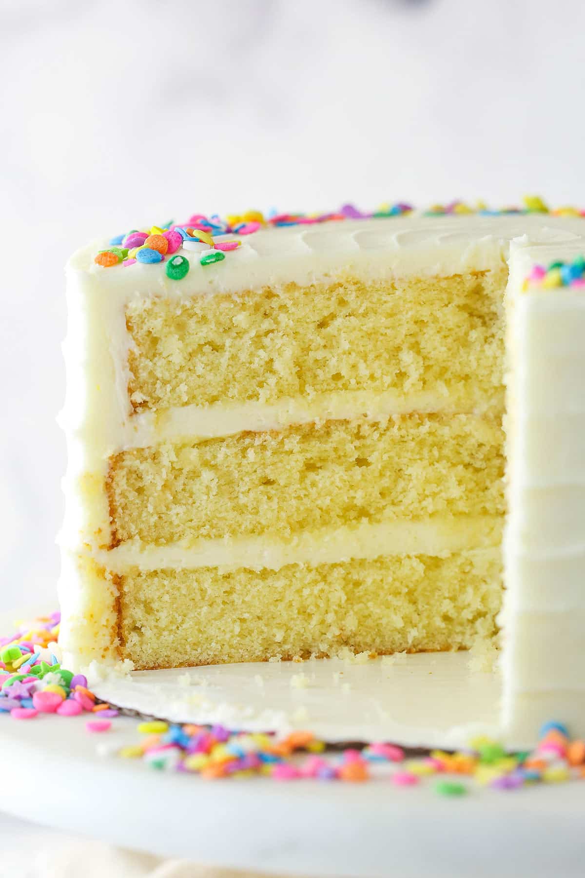 Simple Vanilla Cake (One Bowl & No Electric Mixer) - Baking Envy