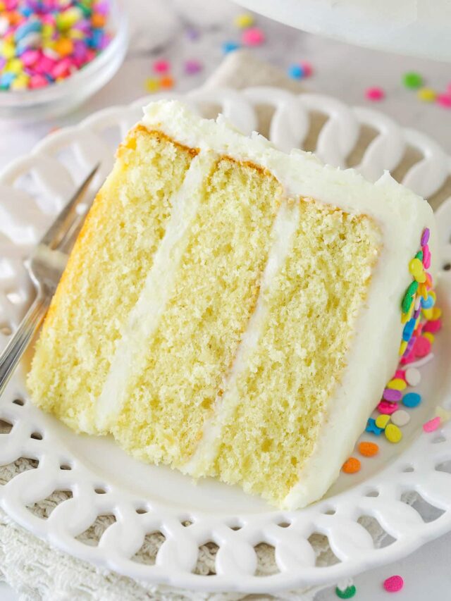 Moist Vanilla Layer Cake Life Love and Sugar