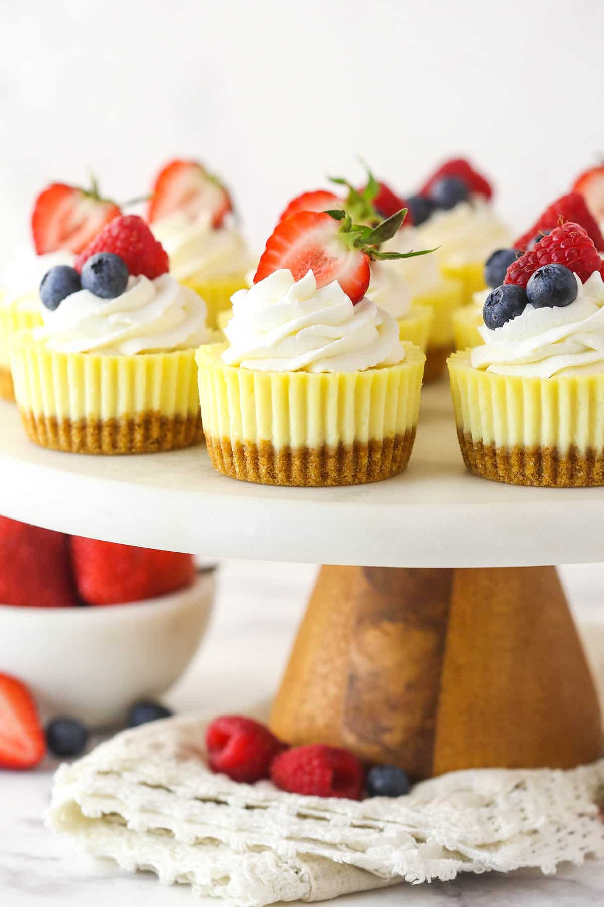 Mini Cheesecake Cups in Muffin Pan