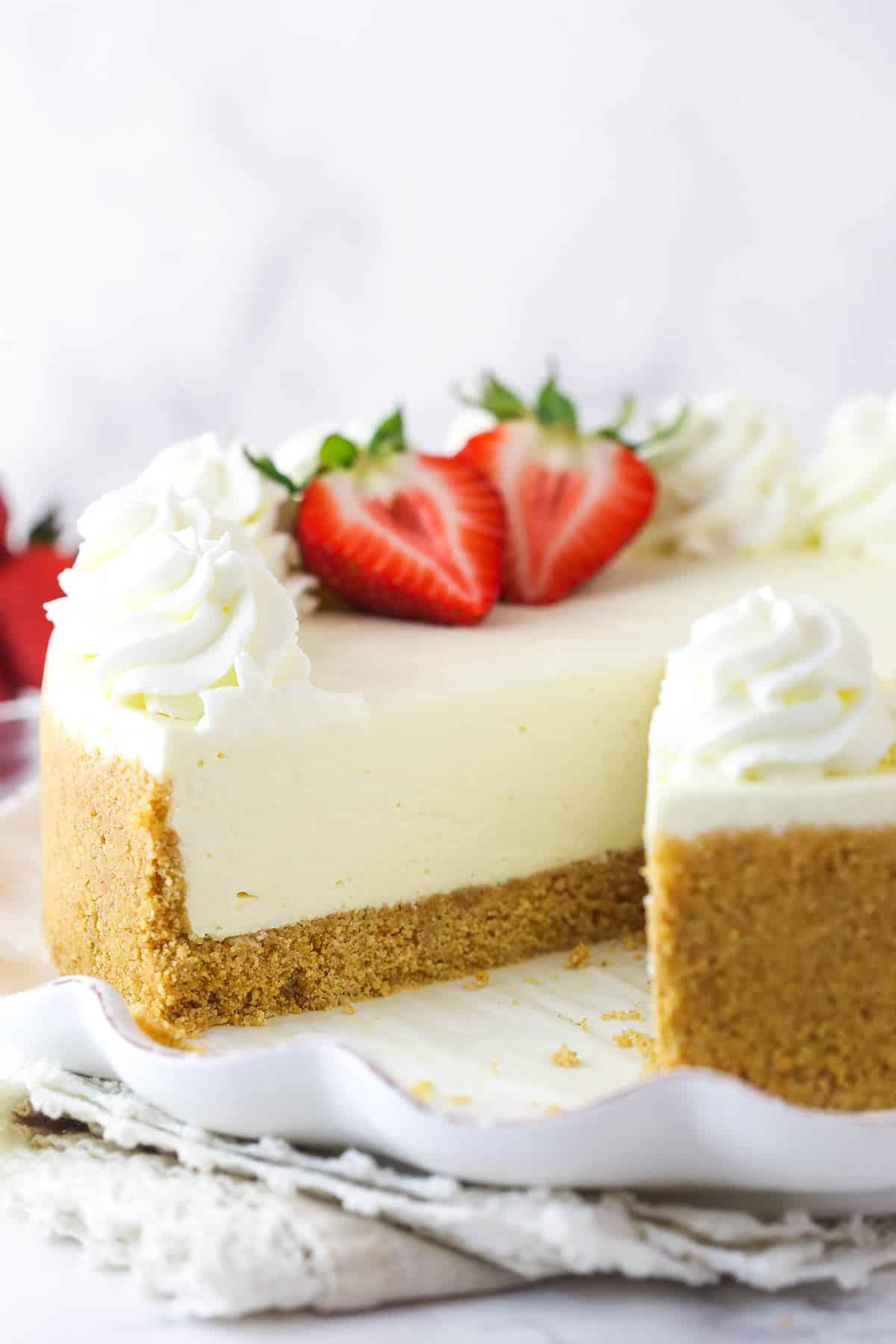 Perfect No-Bake Vanilla Cheesecake | Life, Love And Sugar