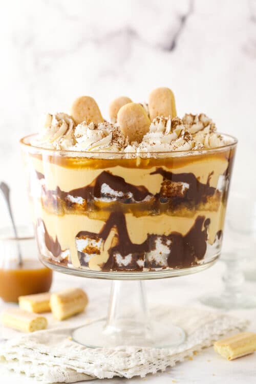 Caramel Macchiato Tiramisu Trifle | Life Love and Sugar