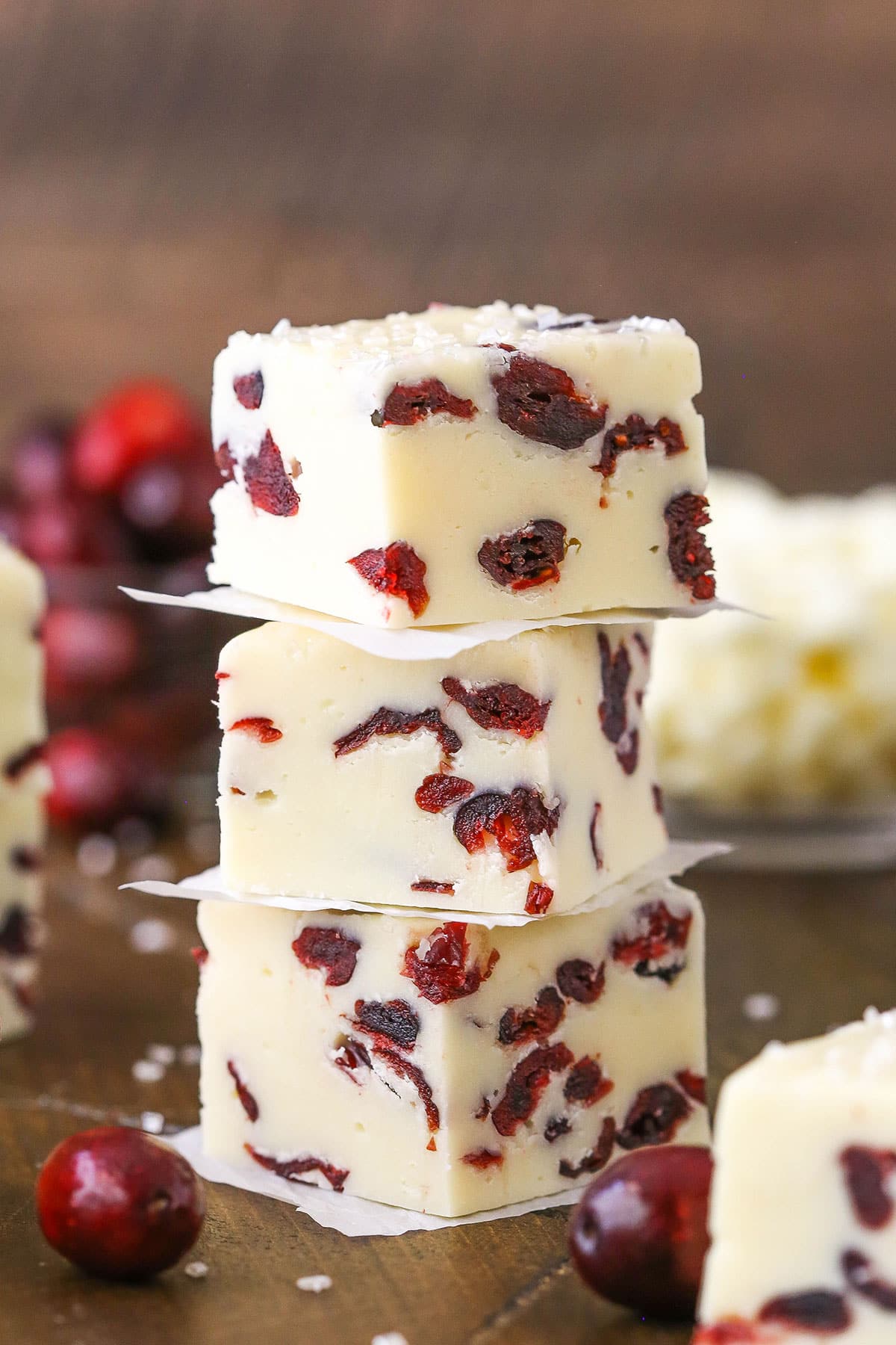 White Chocolate Cranberry Fudge Recipe