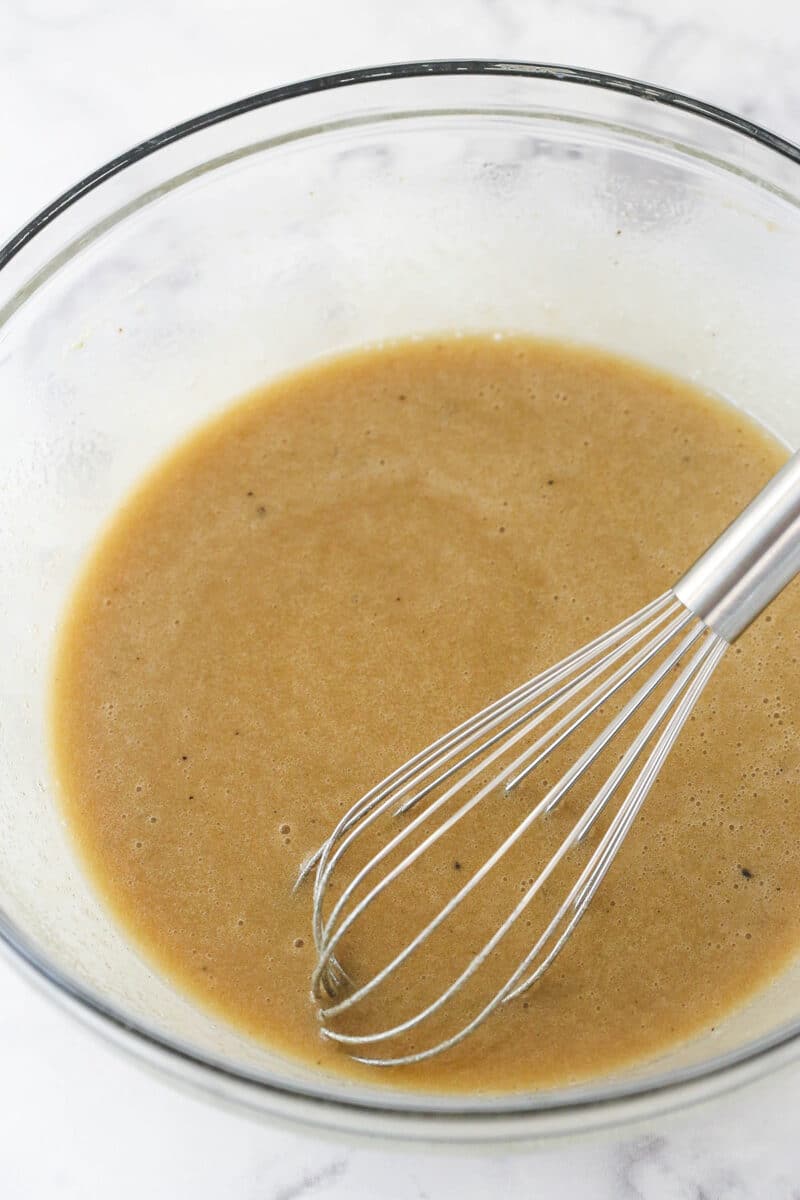 Whisk together the oil, Guinness, sugar, espresso powder, vanilla extract, and salt.