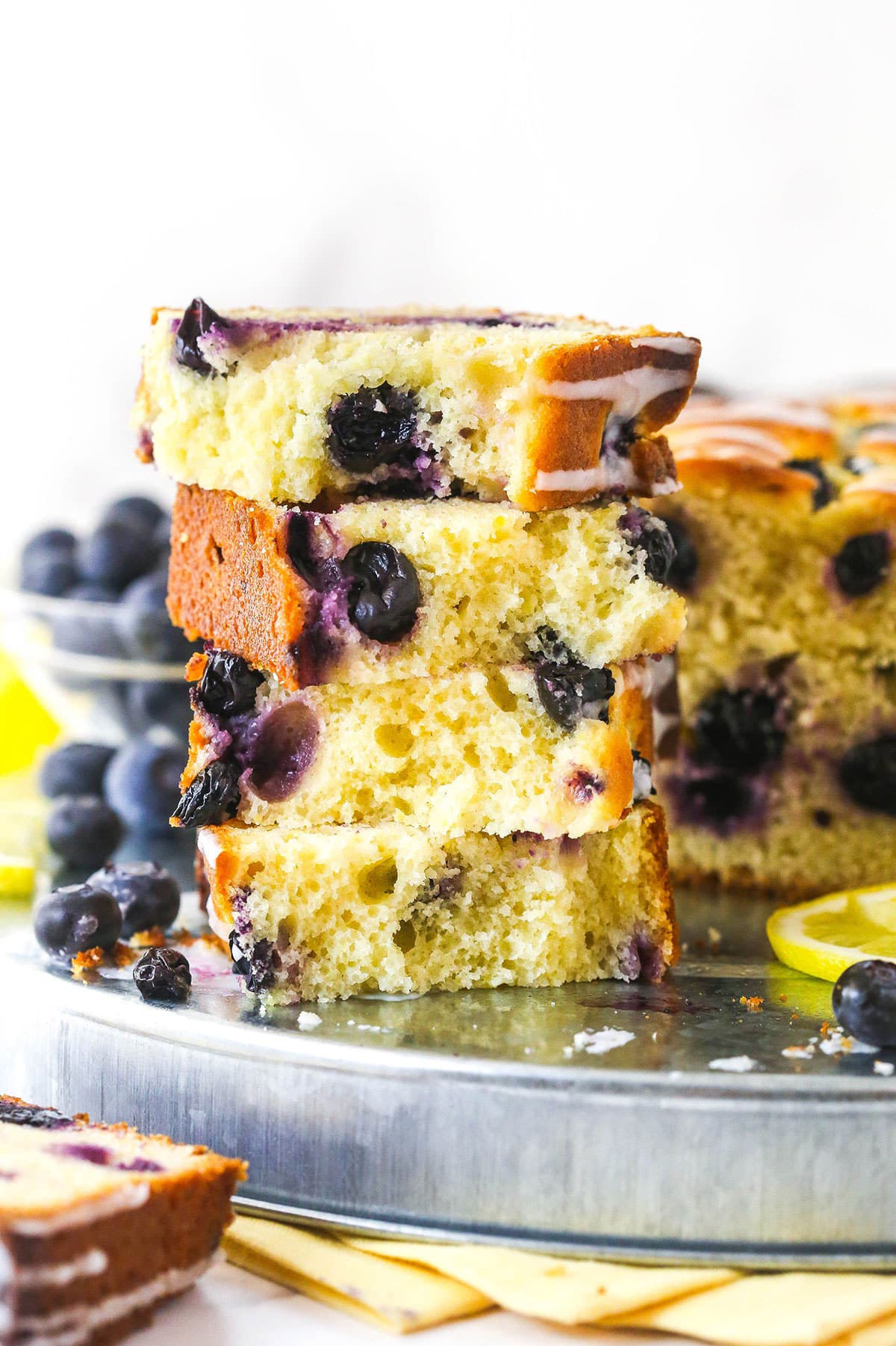 Favorite Lemon Blueberry Bread - With Fresh Fruit and Lemon Icing