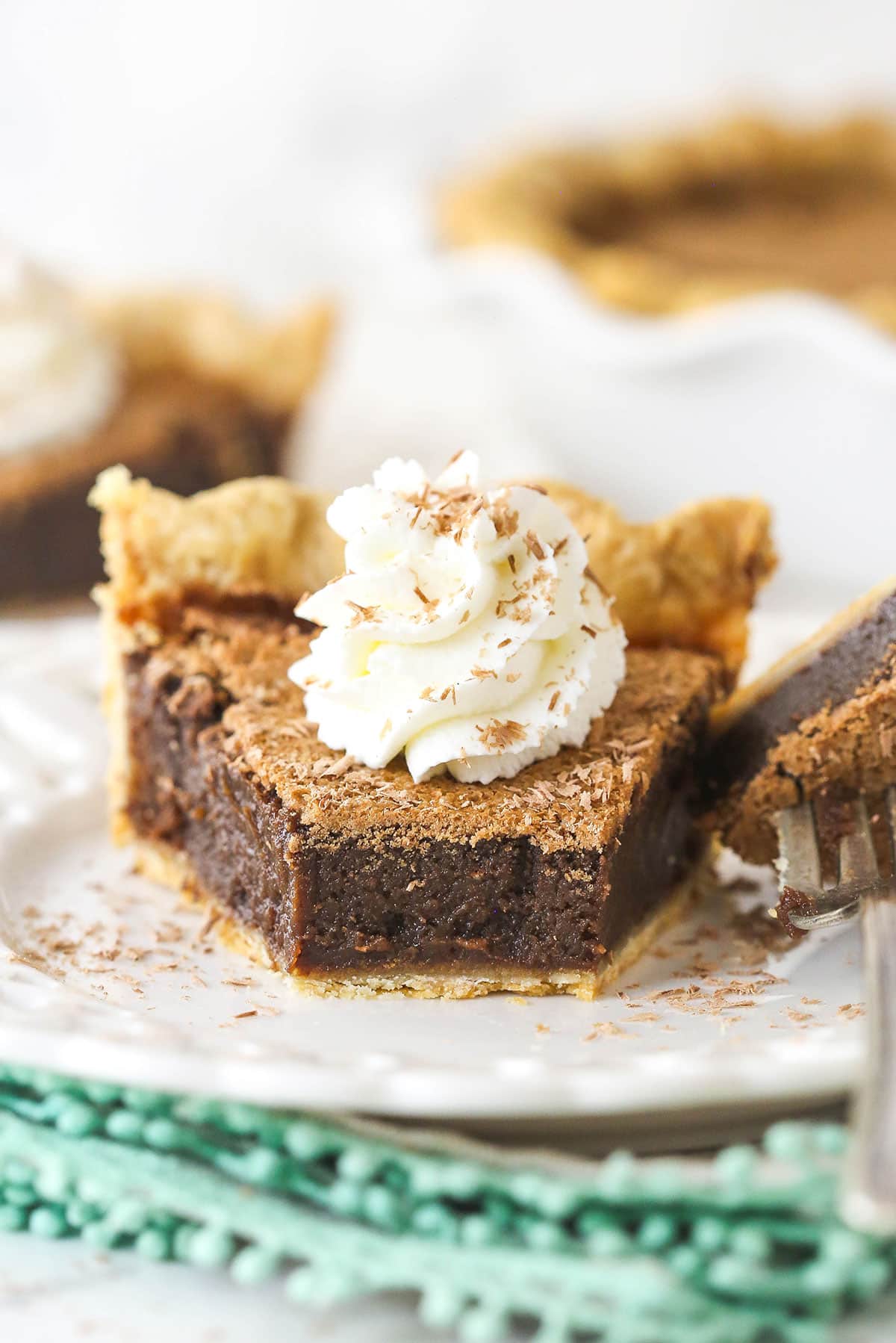 Old-School Chocolate Chess Pie - With the BEST Buttery Crust