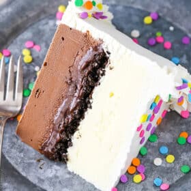 Frozen Ice cream cake.