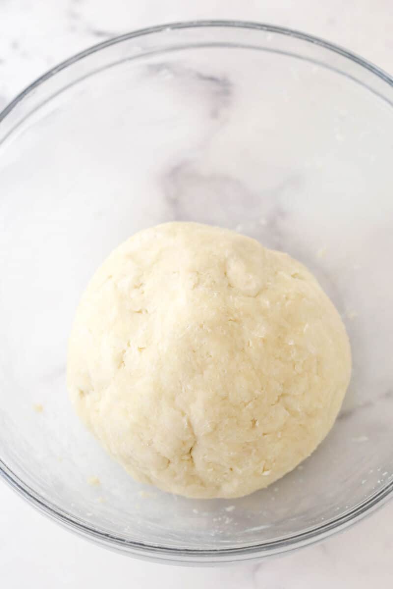 pie crust combined in a ball